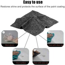 셀프세차 Magic Rag Fix Clear Scratch Repair Cloth 자동차 라이트 페인트 스크래치 리무버 용 나노 Meter, 02 1 pcs