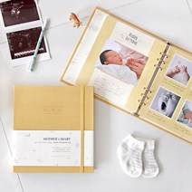 첫아이 마더스 다이어리 임신 출산 육아 성장 앨범 포토바인 태교 출산준비캘린더, 96매, 메이플