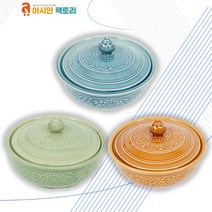 아시안팩토리 태국 전통 도자기 그릇 1개 16.5cm 생어거스틴 식자재마트, 갈색