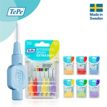 TePe 테페 치간칫솔 엑스트라 소프트 6개입 0.4~1.1mm, 오렌지 0.45mm