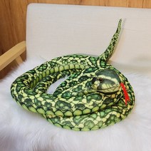 인형 110-300cm 파이썬 뱀 거대한 보아 코브라 긴 뱀 베개 선물 홈 인테리어, 200cm, 초록