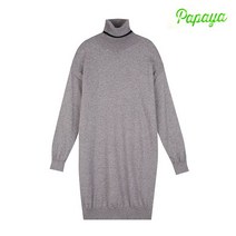 파파야 PAPAYA NECK POINT 폴라 원피스 PNJROP005D