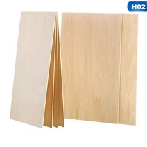 합판가격 나무합판 목재구입5개/10 개 2mm 4 발사 우드 시트 나무 접시 가정용 선박 공예 모델 장식 DIY 용, 02 H02