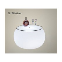 야외 발광 테이블과 의자 조합 결혼식 다채로운 가구 발코니 테이블과 의자 LED 바 가구, table