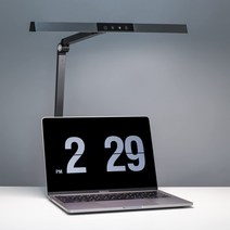 데스크라이트 12W 전기 스탠드 [5종류의 조색·5단계의 조광] 120°편광 디자인 고휘도 800루멘 알루미늄 합금 램프 본체 시력 케어 평면 발광 클램프 라이트·암라이트·스탠드 라이트 램프 자연광 눈 친화적