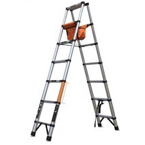 걷는 사다리 공사장 퍼티 도배 우마사다리 이동작업, 1.4m (고경도 강철 + 무소음 경첩)