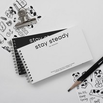 만년형 위클리 플랜 stay steady 스터디플래너 (6개월), 블랙