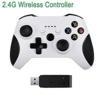 안드로이드 게임패드 블루투스 스마트폰 조이스틱 2.4GHz 무선 컨트롤러 Xbox One S X 콘솔 액세서리 PC, 2.4G White, CHINA