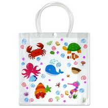 투명가방 스티커 붙여만들기(바다) 미술재료 유아미술 어린이집수업 집에서하는놀이