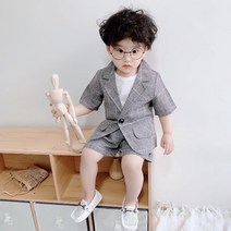 아기정장 유아 남아 아동 영국 격자 2종세트 결혼식 돌잔치 특별한날 코디정장세트
