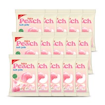 쥬시복숭아젤리 100g X 15봉지/복숭아젤리/제리/과일젤리, 15