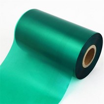 열전 사 리본 폭 50 - 110 mm x 300 m 바코드 라벨 프린터 용 프리미엄 왁스 잉크 필름 1 롤 스크래치 저항, [10] 110x300m Green, [10] 110x300m Green