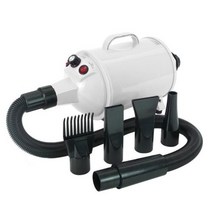 드라이룸 대형견 애견드라이기 개 기 3.8HP 2800W 무단 속도 애완 동물 헤어 블래스터 열 전문 공군 손질 송풍기 대형 중형 개를, Pearl white