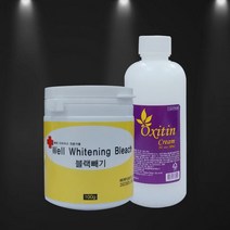 웰화이트닝 블리치 헤어 머리 셀프 블랙빼기 탈색약 100g+산화제300ml, 1세트