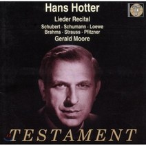 [CD] 한스 호터 가곡 리사이틀 - 슈만 / 슈베르트 / 브람스 (Hans Hotter - Lieder Recital)