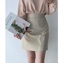L-2XL 핏좋은 베이직 기본 뒷밴딩 미니 스커트 3부 H라인 오피스룩 하객룩 빅사이즈