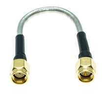 SMA 수 플러그 커넥터 RG-402 세미 플렉시블 동축 케이블 0.141 인치 50ohm 블루, 11 5M