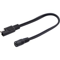 sae-dc 5.5mm x 2.5mm 암 동축 암 어댑터 케이블 sae-dc 동축 오토바이 방열복 잭 어댑터 18awg 2 ft., 한개옵션0