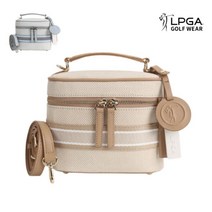 LPGA 골프 웨어 여성 자가드 웨빙 포인트 파우치 가방 L225AB803P, 스카이블루-one_size, 색상:스카이블루 / 사이즈:one_size