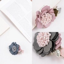 CZT885752[JJ] 아기자기 세무 레이지꽃 집게핀, 블루