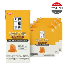 한미 완전두유 달콤한 고칼슘 아카시아꿀, 190ml, 48개