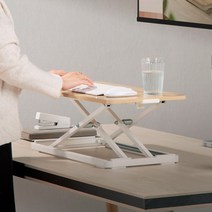 루나랩 높이조절 스탠딩 책상 모션데스크 Mini, 우드 (미니)