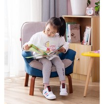 아이방 거실 질긴패브릭 라텍스 아동용 쇼파(4색) 선물 어린이 베이비 미니, 그레이