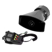 보안 순찰 시스템 말하는 스피커 12V 100W 범용 자동차 트럭 시끄러운 소리 경고 알람 사이렌 경적, [01] 5 sound