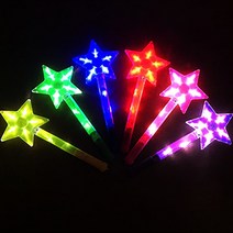 LED 별스틱봉(색상별 5개입) 별응원봉 별요술봉 별마술봉