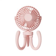 Uni 휴대용 무소음 핸디 집게형 미니 선풍기, 핑크