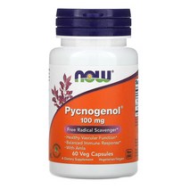 나우푸드 피크노제놀 Pycnogenol 100mg 암라 Amla 60식물성캡슐, 1개, 100mg 60식물성캡슐, 60정