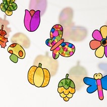 만들기자랑 썬캐쳐 오너먼트 가랜드 만들기재료 셀로판지 미술, 썬캐쳐(할로윈)