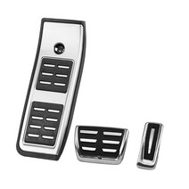 자동차 스포츠 발 페달 연료 브레이크 발판 페달 커버 패드 아우디 A4 B9 아반트 A6 C8 A5 F5 Q5 SQ5 FY, 01 AT and Rest