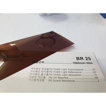 아키스타 유리 창문 자외선차단 시선차단 비산방지 썬팅지 사생활보호 비반사100폭 BR25