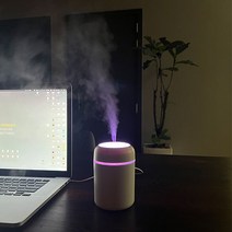 집토피아 미니가습기 사무실 휴대용 무소음 usb 무드등 탁상용, 다크그레이
