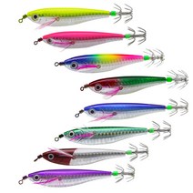 베이트샵 C타입 UV레이저 수평에기 쭈꾸미 한치 갑오징어 문어 루어 워킹 선상낚시, C타입_UV레이저_수평_핑크