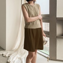 데일리와이 국내제작 퓨어 린넨 3부 뒷밴딩 숏 팬츠 반바지 4color