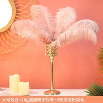 거실 식탁 크리스탈 캔들 홀더 깃털 장식 장식품 촛불 저녁 식사 소품 북유럽 아름다움-24869, 옵션22