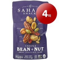 리암마켓 Sahale Snacks 사헬 스낵 스낵 믹스 크리올 빈 견과 113g 1팩, 4팩