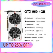 다채로운 raphic 카드 gtx 960 1050 2 4gb 1060 3-5-6gb 1650 4gbvideo 카드 gpu dvi hdmi dp amd 인텔 데스크탑 cpu 마더보드, 씨엔, 다채로운 960 4GB