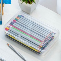 대용량 투명 플라스틱 필통 케이스 큰필통 대형 플라스틱 공시생 투명필통, 옵션명, 투명 대용량 필통