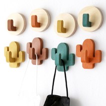 셈프레샵 자석고리 현관마스크걸이, 선인장, 옐로우