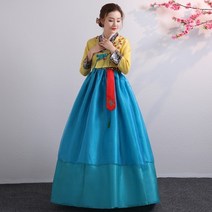한복 반티 여성 위한 전통 공연 의상 우아한 궁전 결혼식 동양 무용 의상