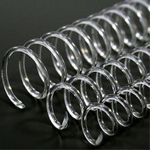 제본용 투명 코일링 3대1 호환링 소품 명함 카드 필름, 38mm2Kg 약48개