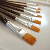 맘아트 수채화 납작붓 7종 세트 수채화붓, 단품