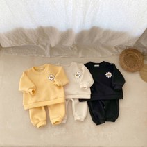 베베 데이지 기모 상하세트 상하복 세트 아기 6개월 돌 옷 선물 외출복 겨울