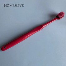 가성비홈라이브 네트 레드 와이드 커플 대나무 숯 소프트 헤어 성인용 칫솔 패션 구강 청소 및 관리 도구, 02 빨간
