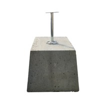 기초석 시멘트 콘크리트 컨테이너 받침대 휀스톤 블럭, 라이트 그레이 소형, 1개