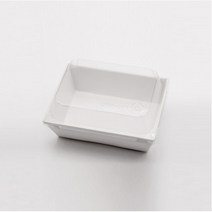 샌드위치케이스 6호 화이트 50개 / 백설기 답례떡 샐러드 도시락 용기