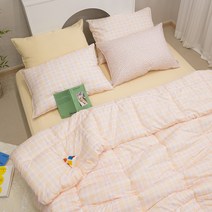 더블데코 체크 간절기 먼지없는 가볍고따뜻한 차렵 이불 침구 세트